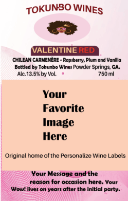 Order as many labels as you need after you order the minimum 3 bottles for shipping. 750ml or 375 Portable Mini Red or White.